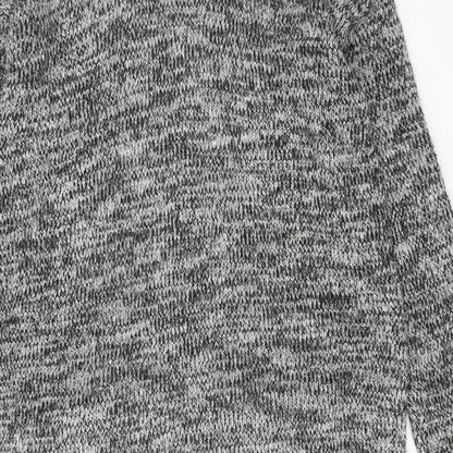 Womens UK Size S H&M Grey Full Zip Jumper