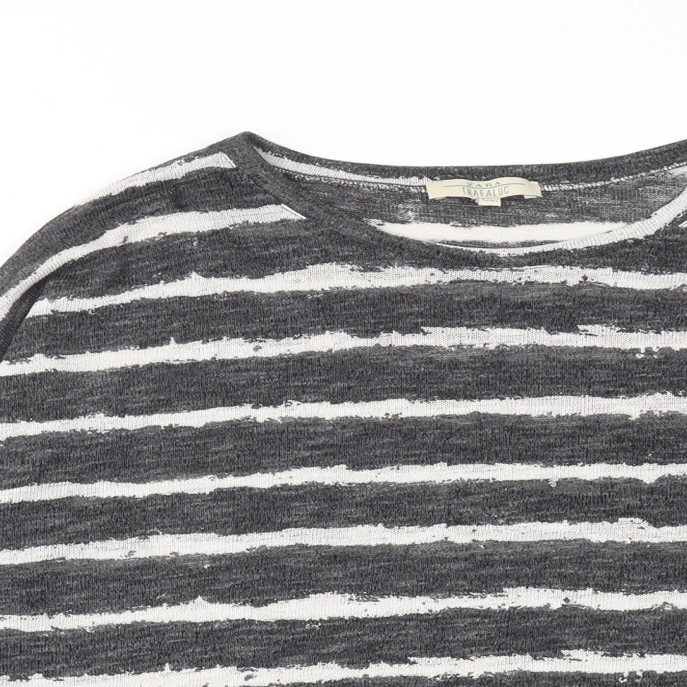 Womens UK Size M Zara Grey Pullover Jumper