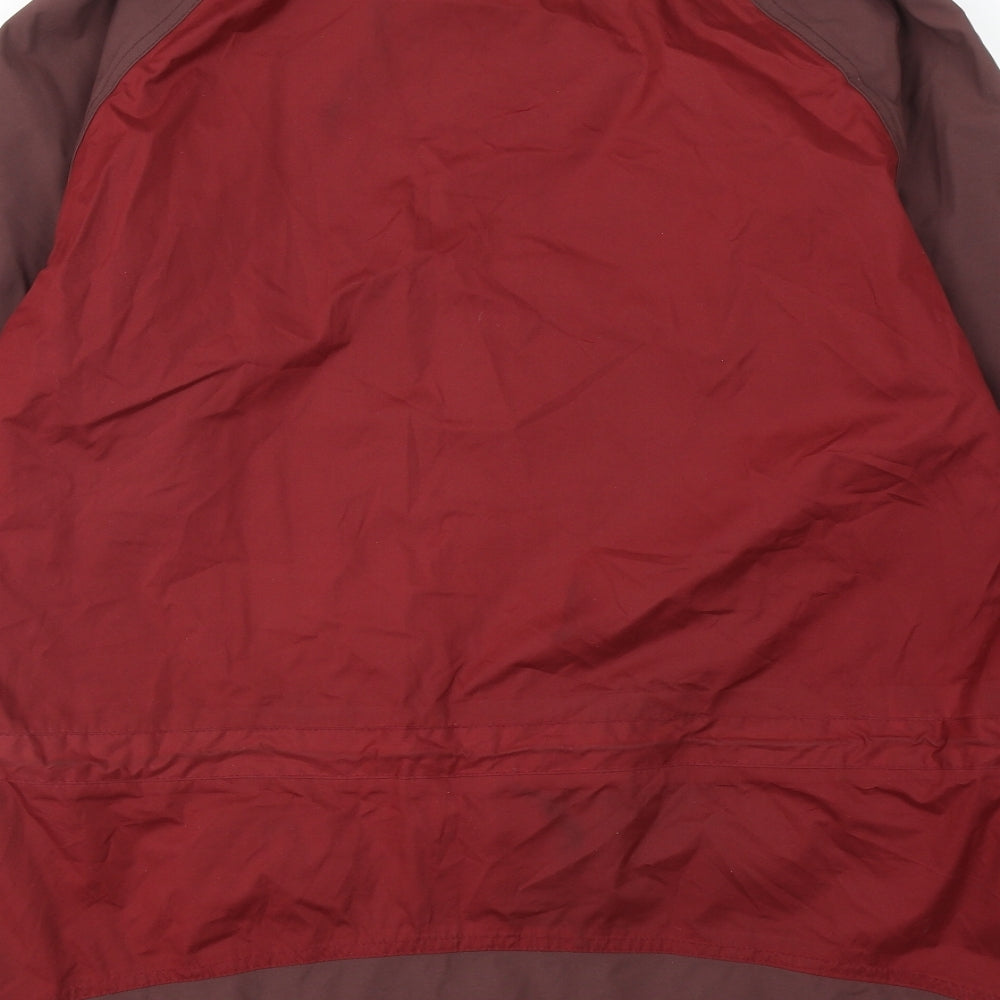Wynnster Mens Red Windbreaker Jacket Size M Zip