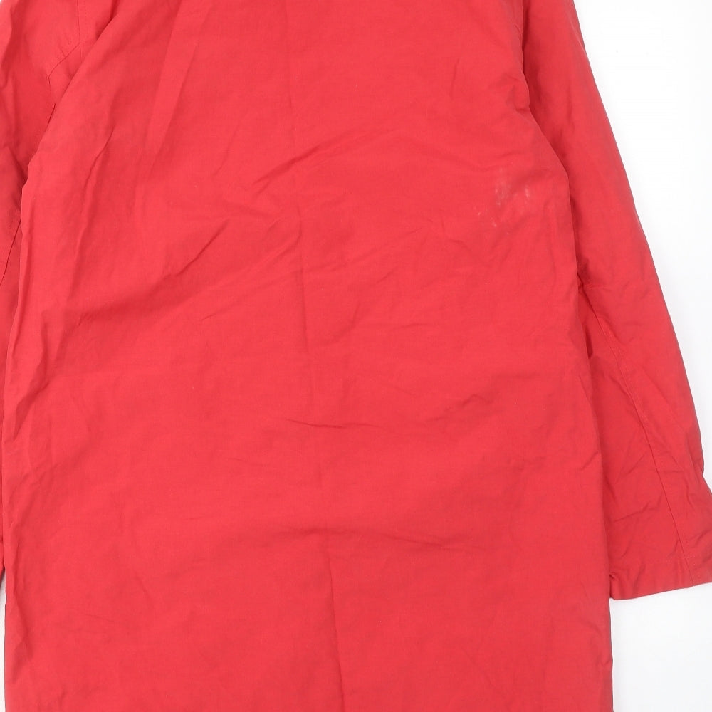 Four seasons Womens Pink Overcoat Coat Size S Button