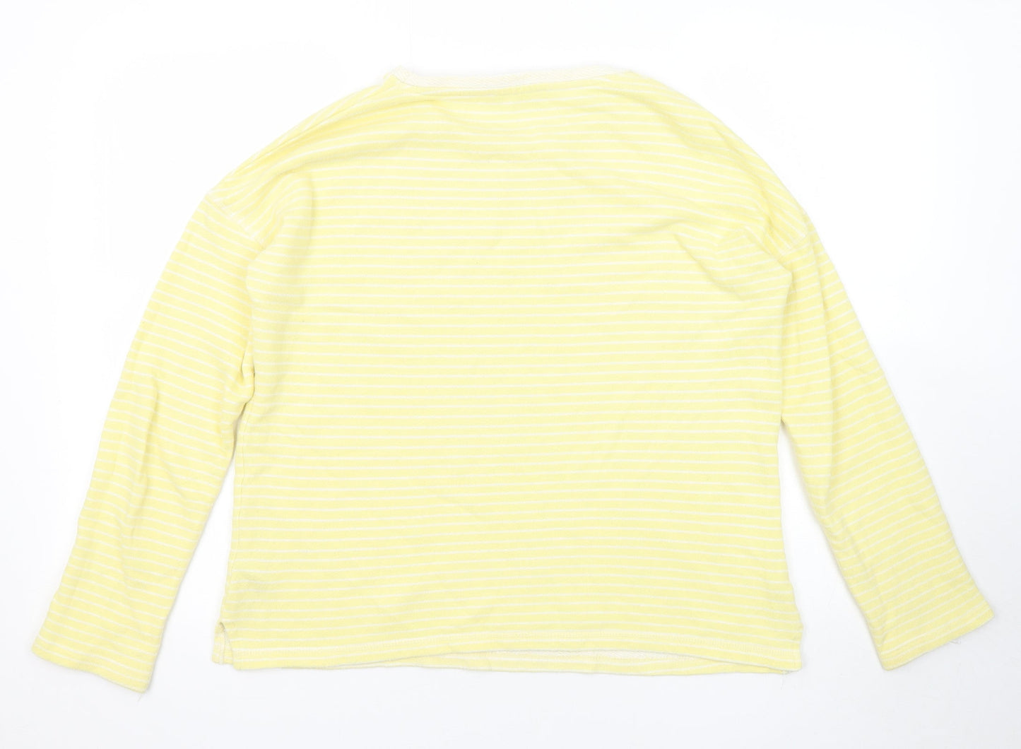 Womens UK Size 8 Marks and Spencer Yellow Basic T-Shirt