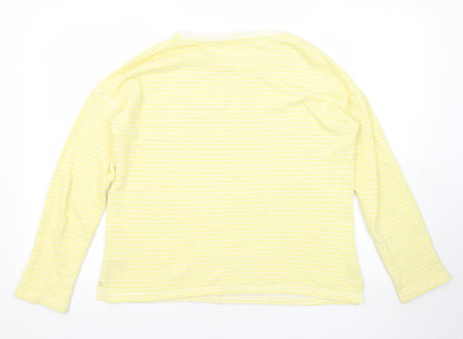 Womens UK Size 8 Marks and Spencer Yellow Basic T-Shirt
