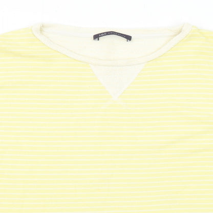 Womens UK Size 8 Marks and Spencer Yellow Basic T-Shirt