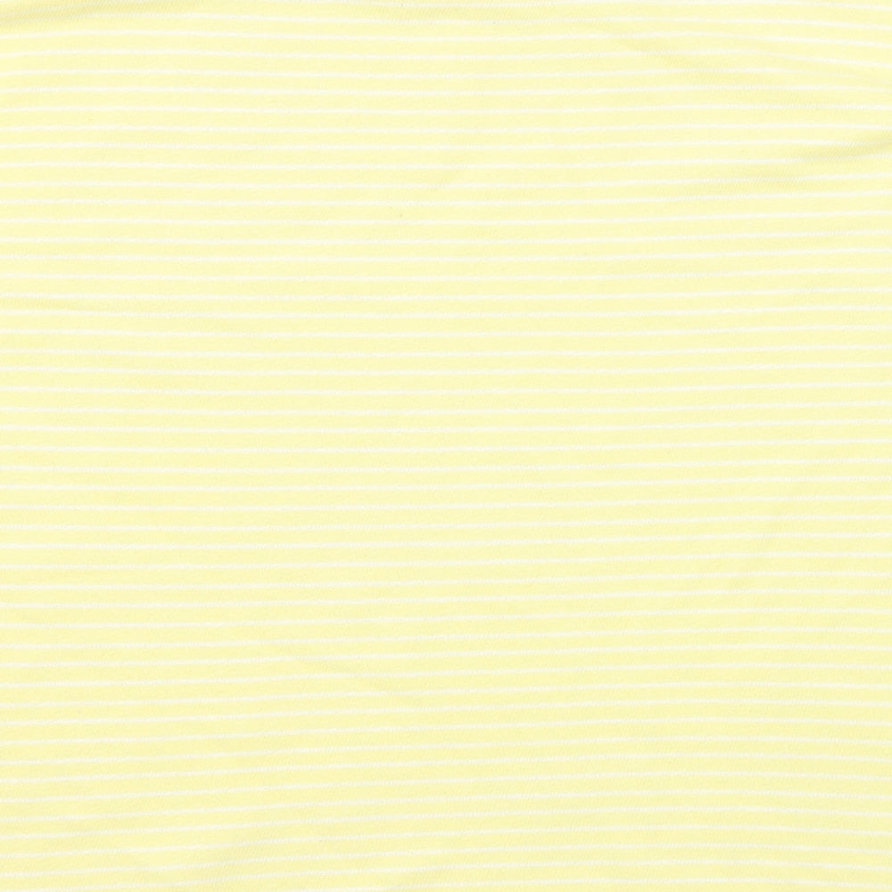 Womens UK Size 8 Marks and Spencer Yellow Basic T-Shirt