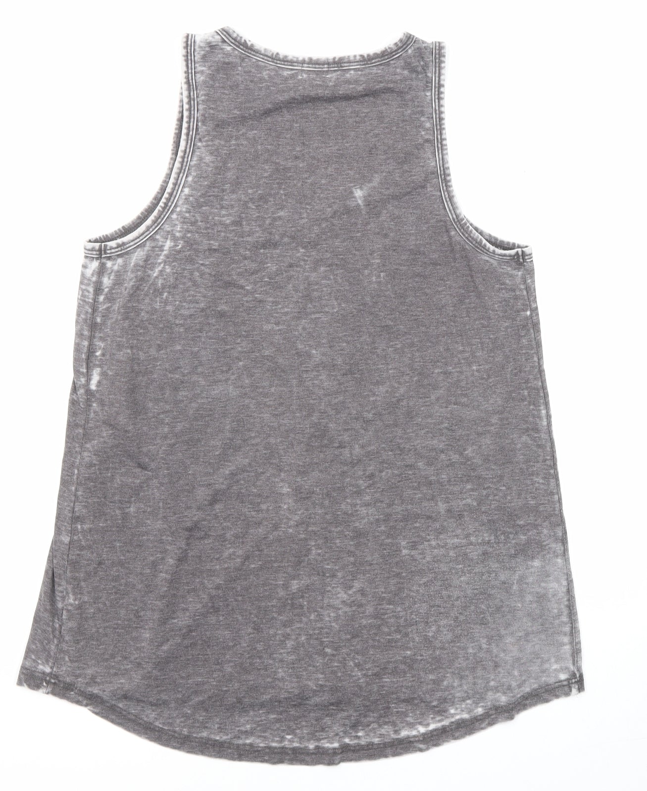Womens UK Size 8 River Island Grey Basic Tank
