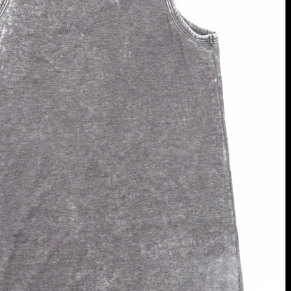 Womens UK Size 8 River Island Grey Basic Tank