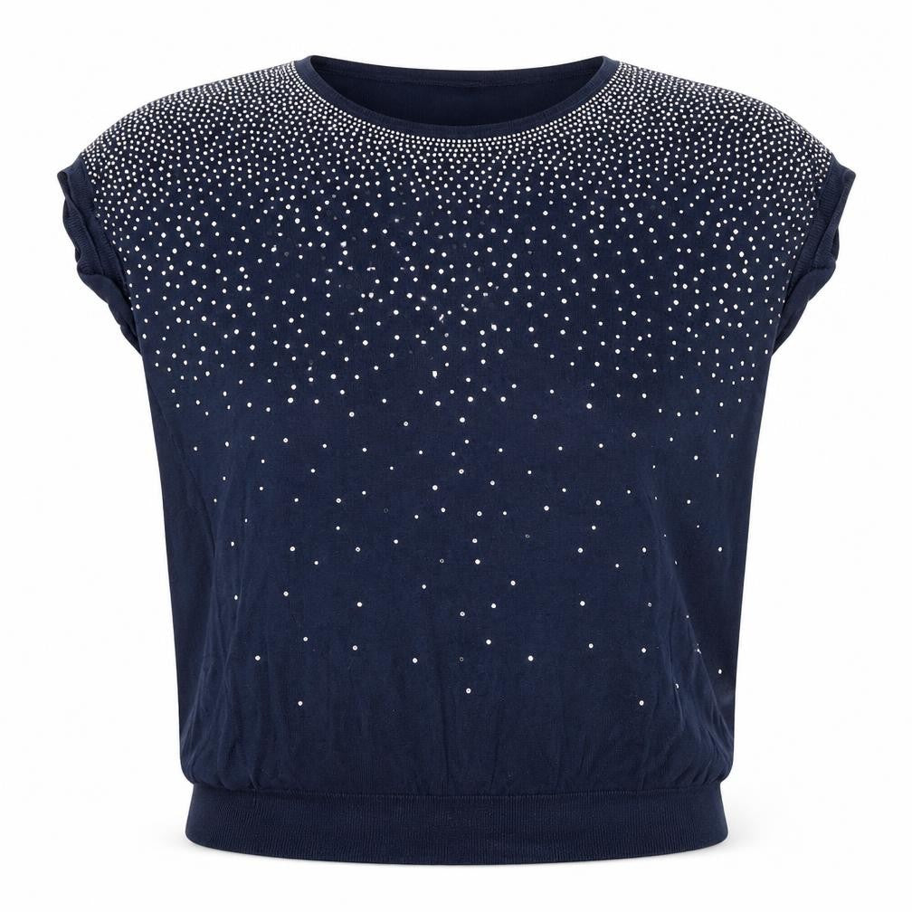NEXT Womens Blue Round Neck Cotton Pullover Jumper Size 12