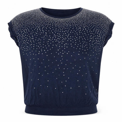 NEXT Womens Blue Round Neck Cotton Pullover Jumper Size 12