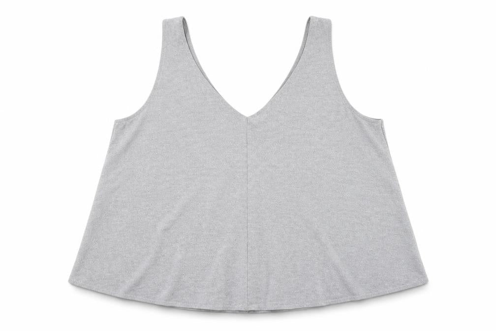 Womens UK Size 12 Topshop Grey Cropped Tank