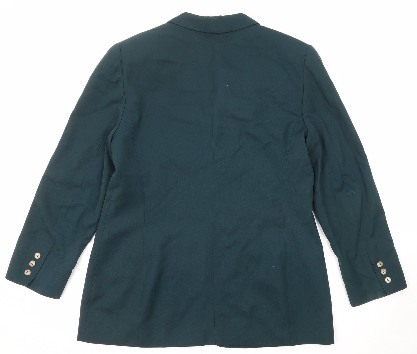 Liz Claiborne Womens Green Wool Jacket Suit Jacket Size 16