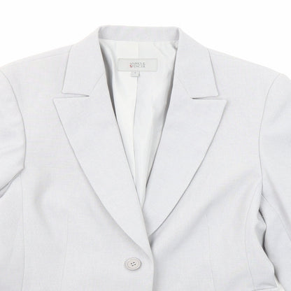 Womens UK Size 8 Marks and Spencer Regular Grey Suit Jacket