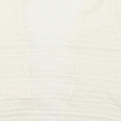 Womens UK Size 10 New Look White Cardigan Jumper