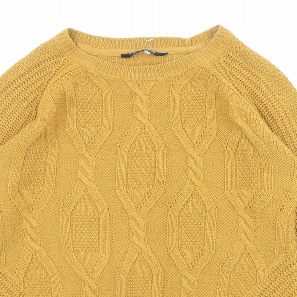Womens UK Size 8 Select Yellow Pullover Jumper