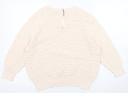 Womens UK Size 16 Amara Pink Pullover Jumper