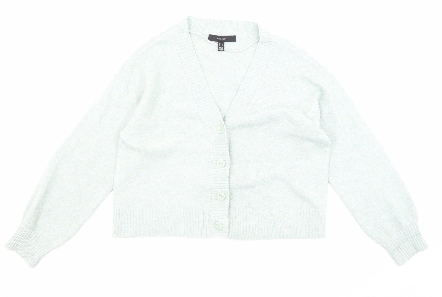 Womens UK Size S VERO MODA Blue Cardigan Jumper