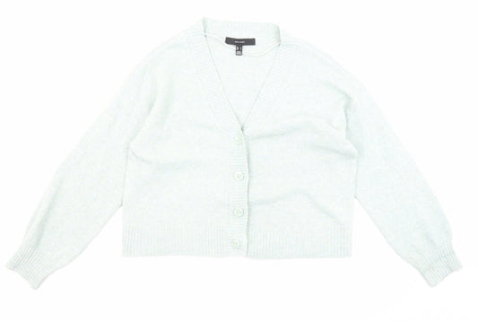 Womens UK Size S VERO MODA Blue Cardigan Jumper