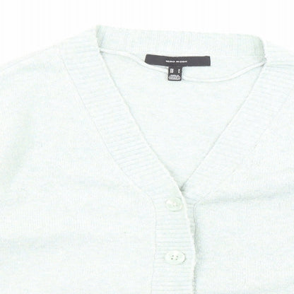 Womens UK Size S VERO MODA Blue Cardigan Jumper