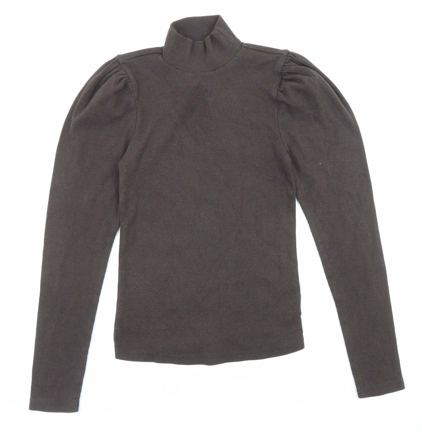 Gap Womens Brown High Neck Cotton Pullover Jumper Size S