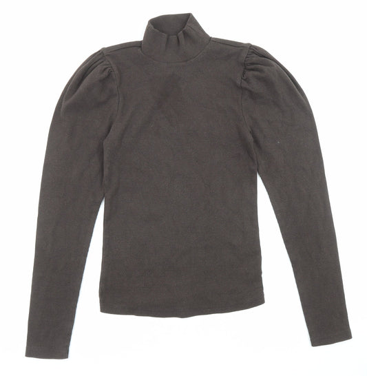 Gap Womens Brown High Neck Cotton Pullover Jumper Size S
