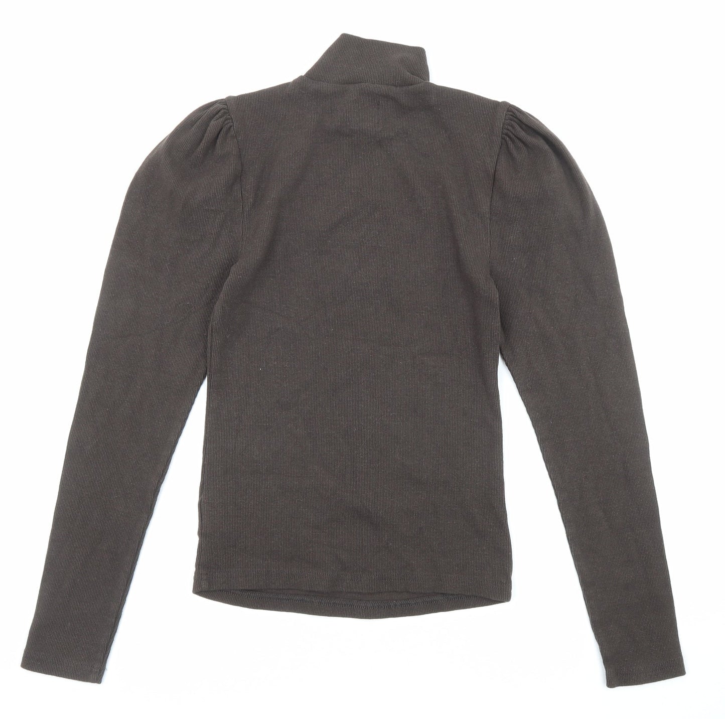 Gap Womens Brown High Neck Cotton Pullover Jumper Size S