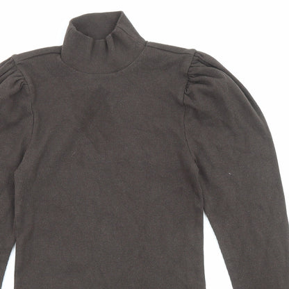 Gap Womens Brown High Neck Cotton Pullover Jumper Size S