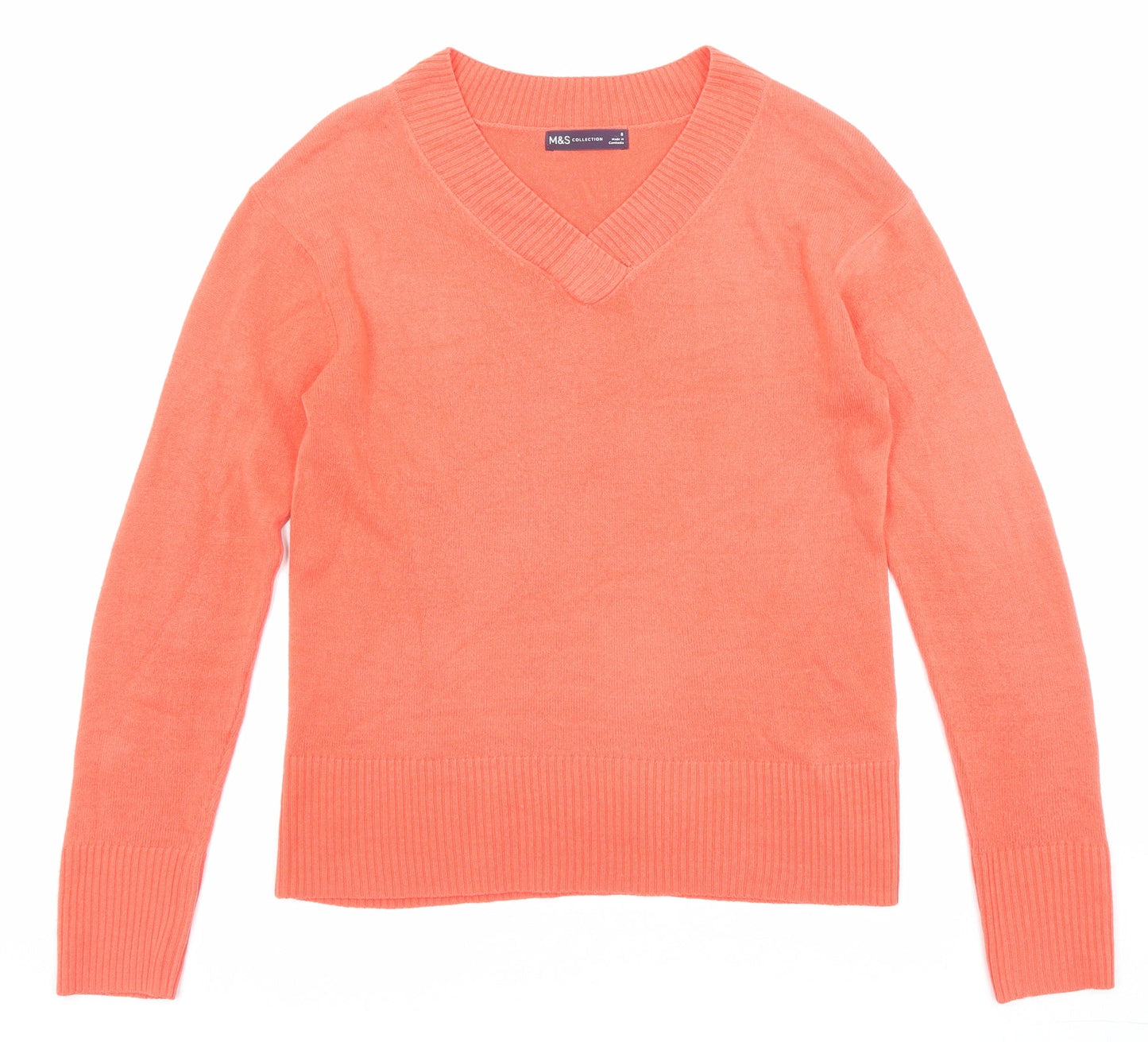 Womens UK Size 8 Marks and Spencer Red Pullover Jumper
