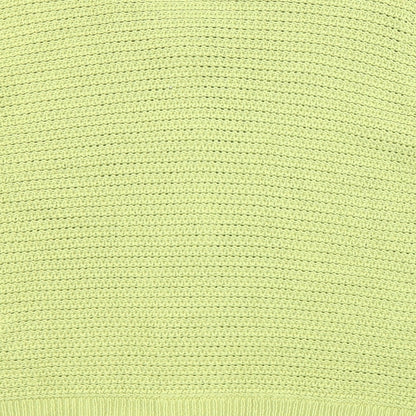 Ange Womens Green Round Neck Cotton Cardigan Jumper Size M - Size M-L