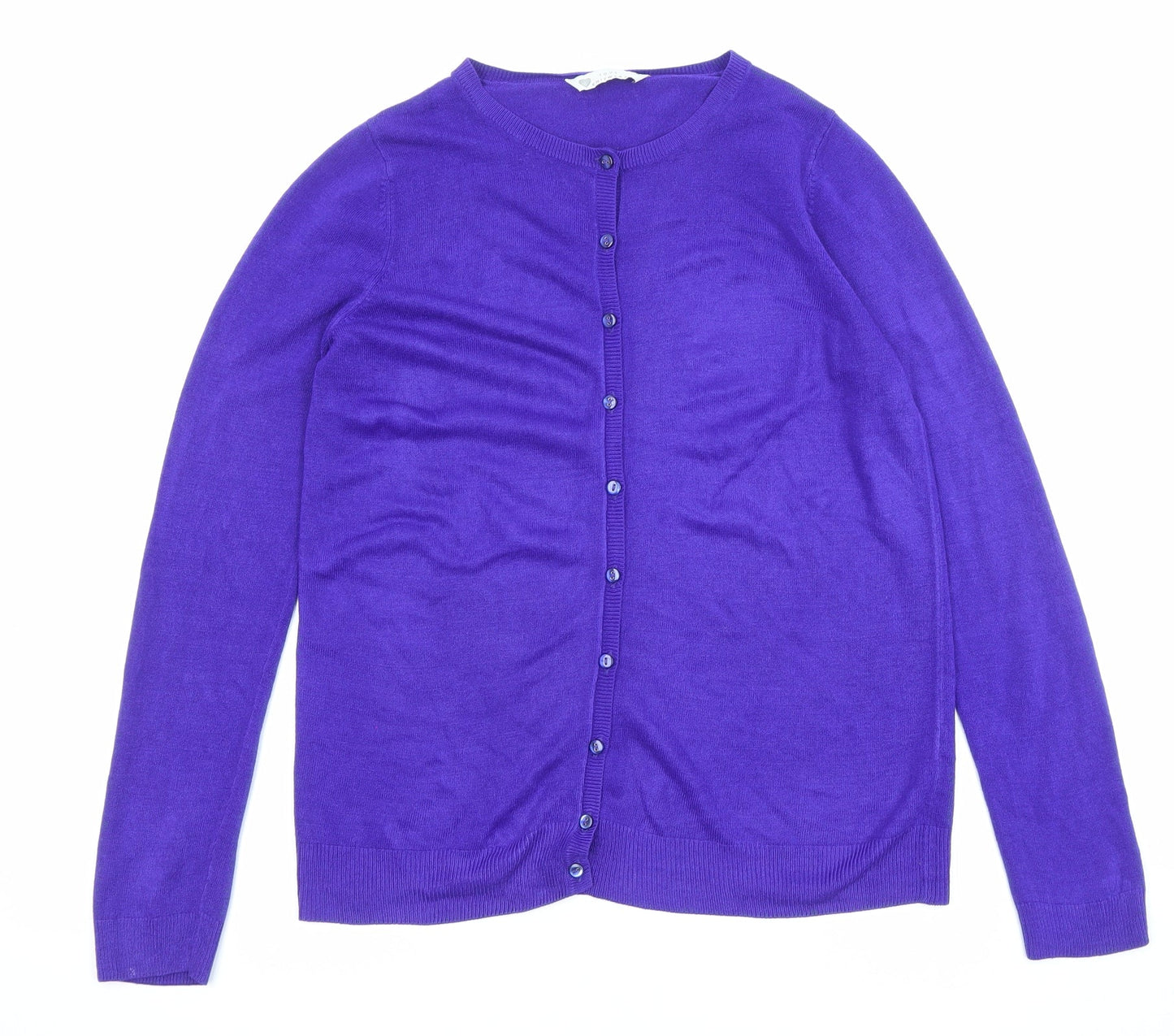 Womens UK Size 10 BHS Blue Cardigan Jumper