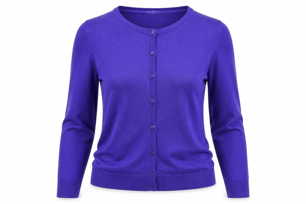 Womens UK Size 10 BHS Blue Cardigan Jumper