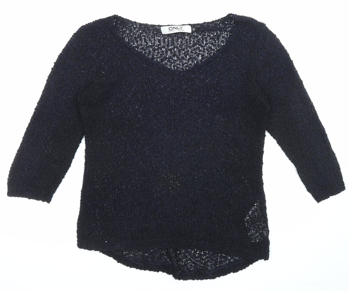 Womens UK Size S Only Black Pullover Jumper