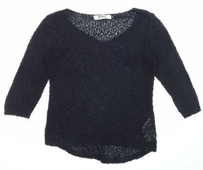 Womens UK Size S Only Black Pullover Jumper