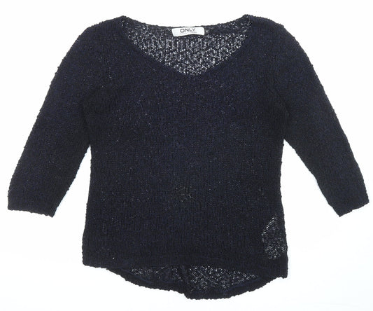 Womens UK Size S Only Black Pullover Jumper
