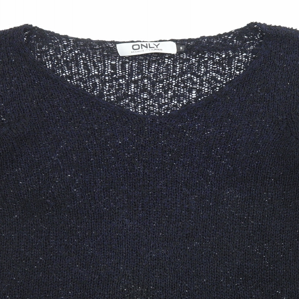 Womens UK Size S Only Black Pullover Jumper