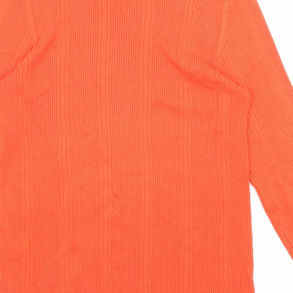 Womens UK Size 12 Marks and Spencer Orange Pullover Jumper