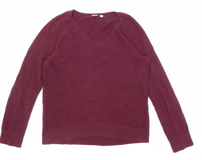 Womens UK Size M Gap Purple Pullover Jumper