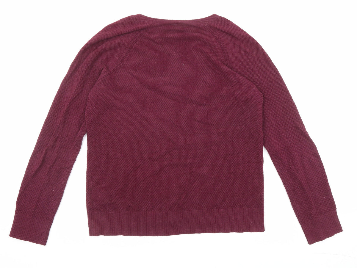 Womens UK Size M Gap Purple Pullover Jumper