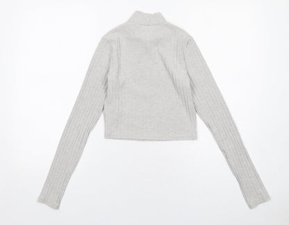Womens UK Size XS H&M Grey Pullover Jumper