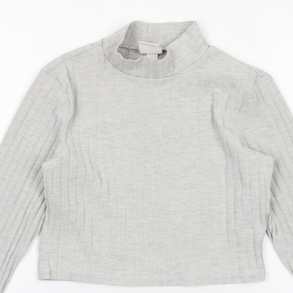 Womens UK Size XS H&M Grey Pullover Jumper
