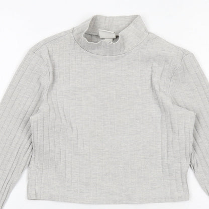 Womens UK Size XS H&M Grey Pullover Jumper