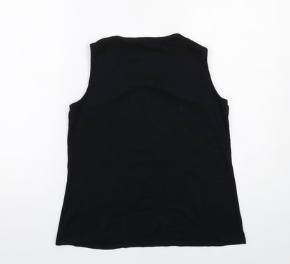 Womens UK Size 14 Bonmarché Black Basic Tank