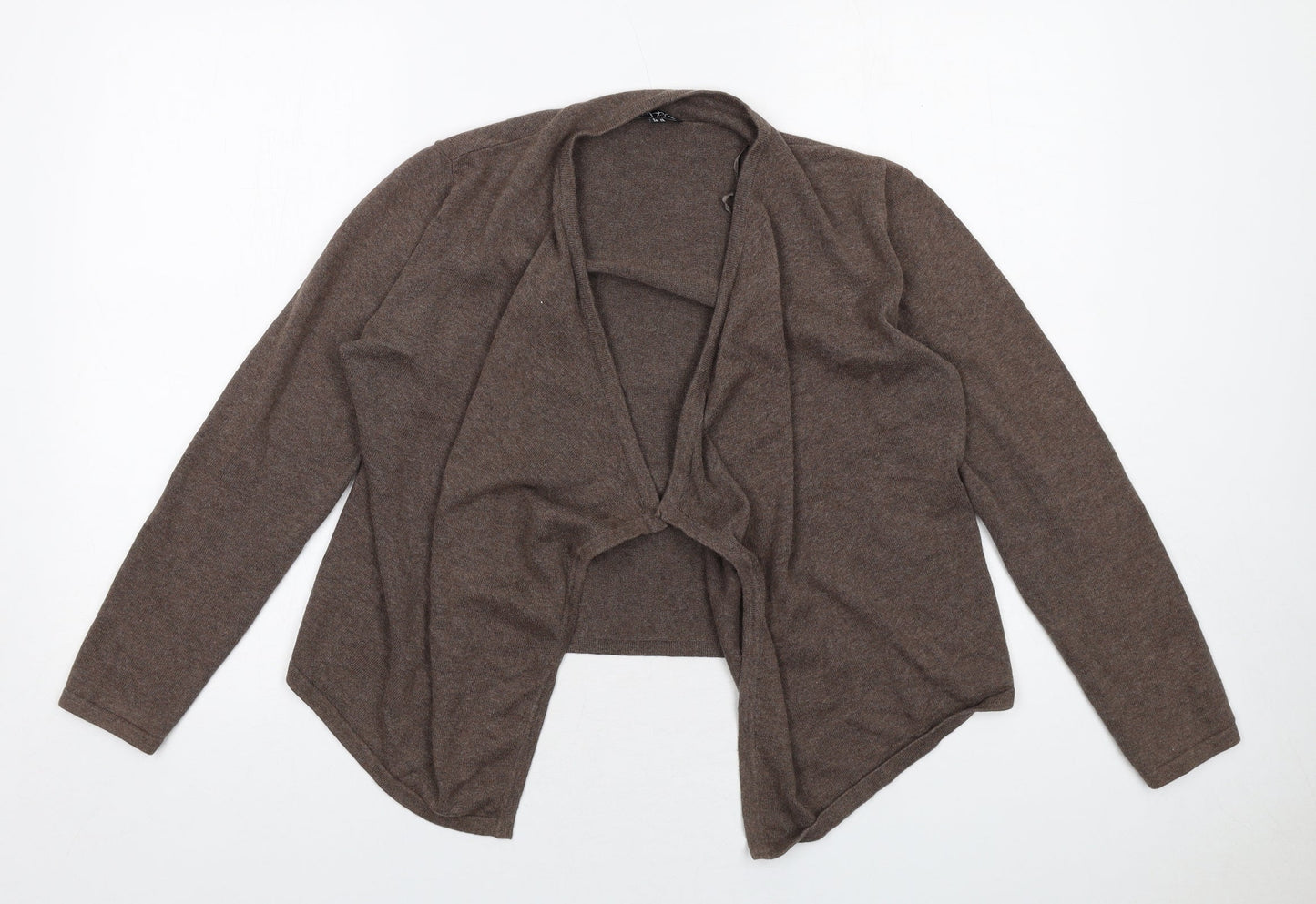 Womens UK Size S Marble Brown Cardigan Jumper