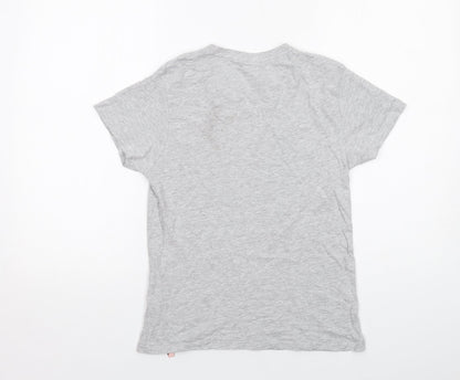 Womens UK Size XS Disney Grey Basic T-Shirt