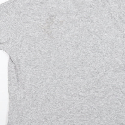 Womens UK Size XS Disney Grey Basic T-Shirt