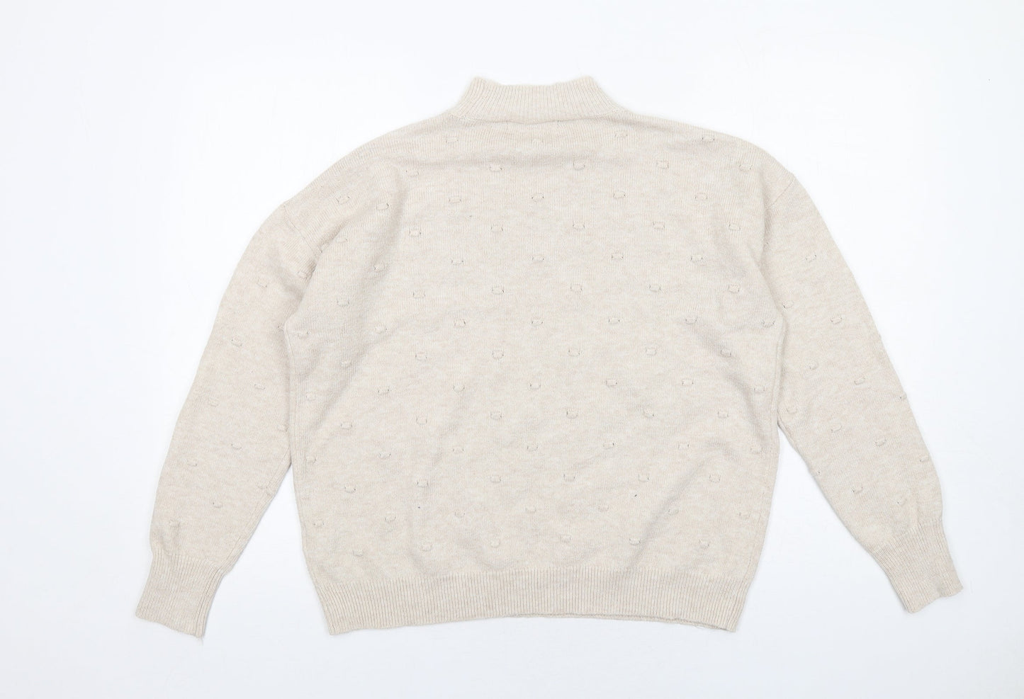 Womens UK Size S Oasis Beige Pullover Jumper