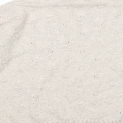 Womens UK Size S Oasis Beige Pullover Jumper