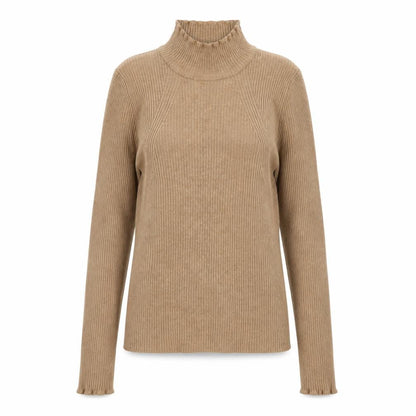 Womens UK Size L Stradivarius Brown Pullover Jumper