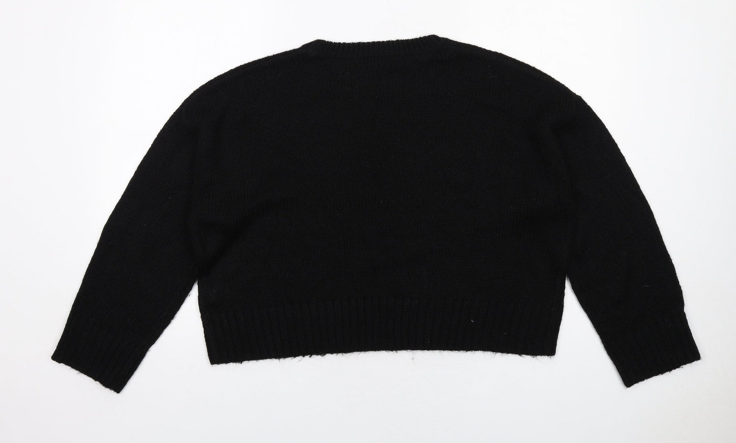 Womens UK Size L New Look Black Pullover Jumper