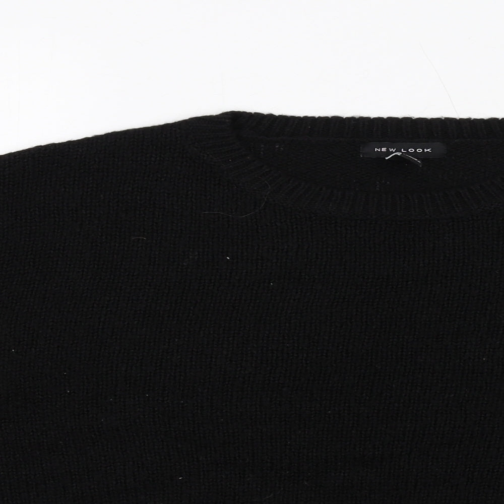 Womens UK Size L New Look Black Pullover Jumper