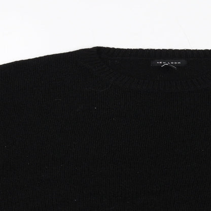 Womens UK Size L New Look Black Pullover Jumper