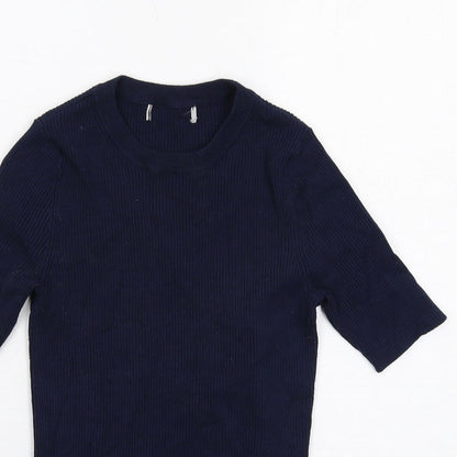 Womens UK Size S Marks and Spencer Blue Pullover Jumper